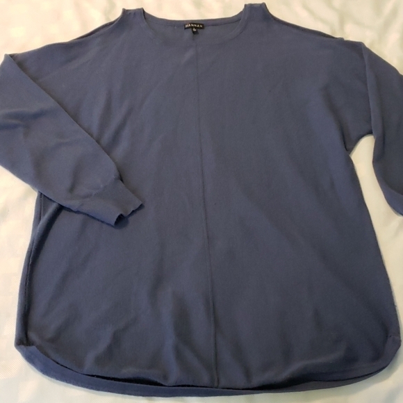 HANNAH Cold Shoulder Tunic Sweater Cornflower Blue - Picture 5 of 8